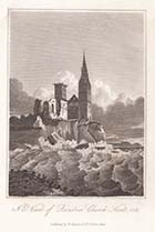 N.E. View of Reculver Church, Kent, 1812 | Margate History